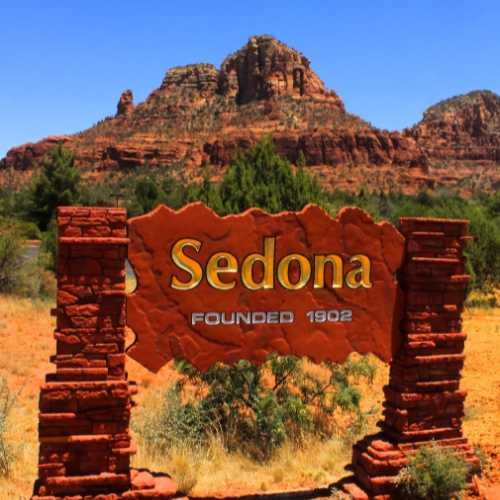 welcome to sedona sign